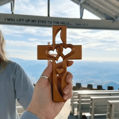 Hand Carved Wooden Cross